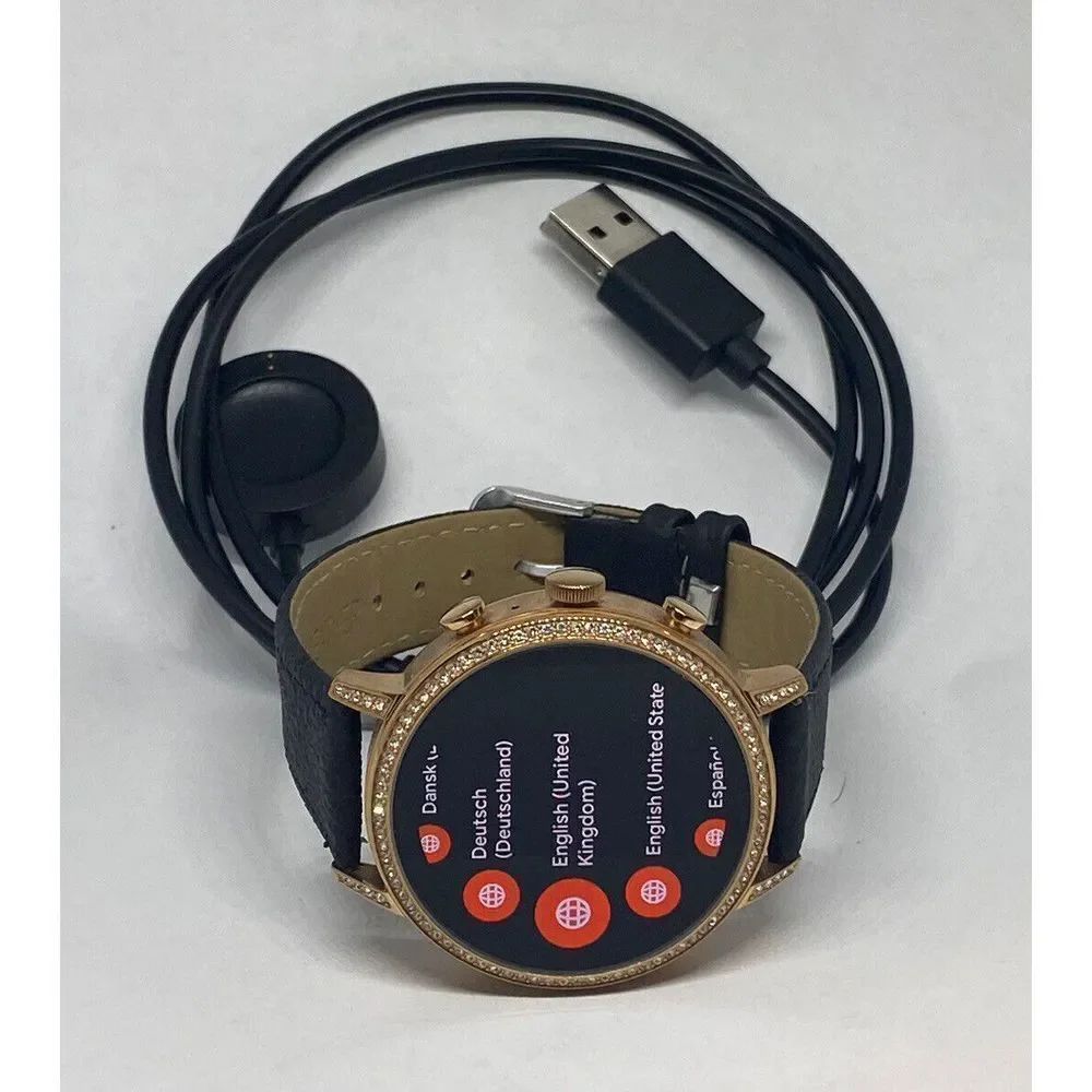 Fossil Gen 4 Authentic Digital Dial Smart Watch Custom Band FTW6015 DC139